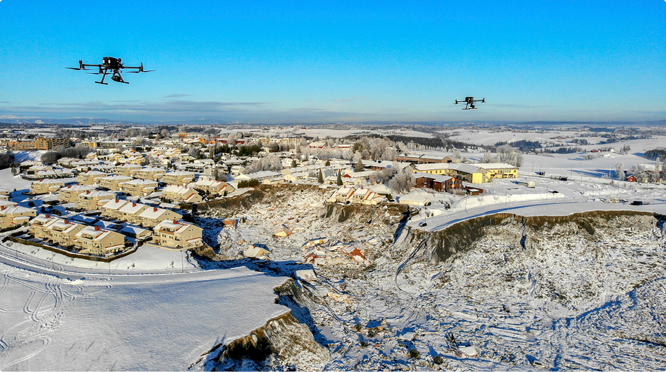 Gjerdrum jordskred drone blog hero billede
